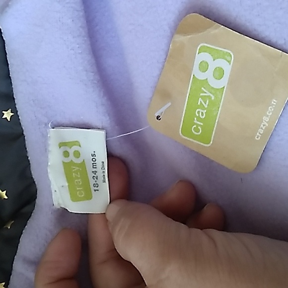 NWT Crazy 8 toddler girl puffer jacket - Picture 5 of 8